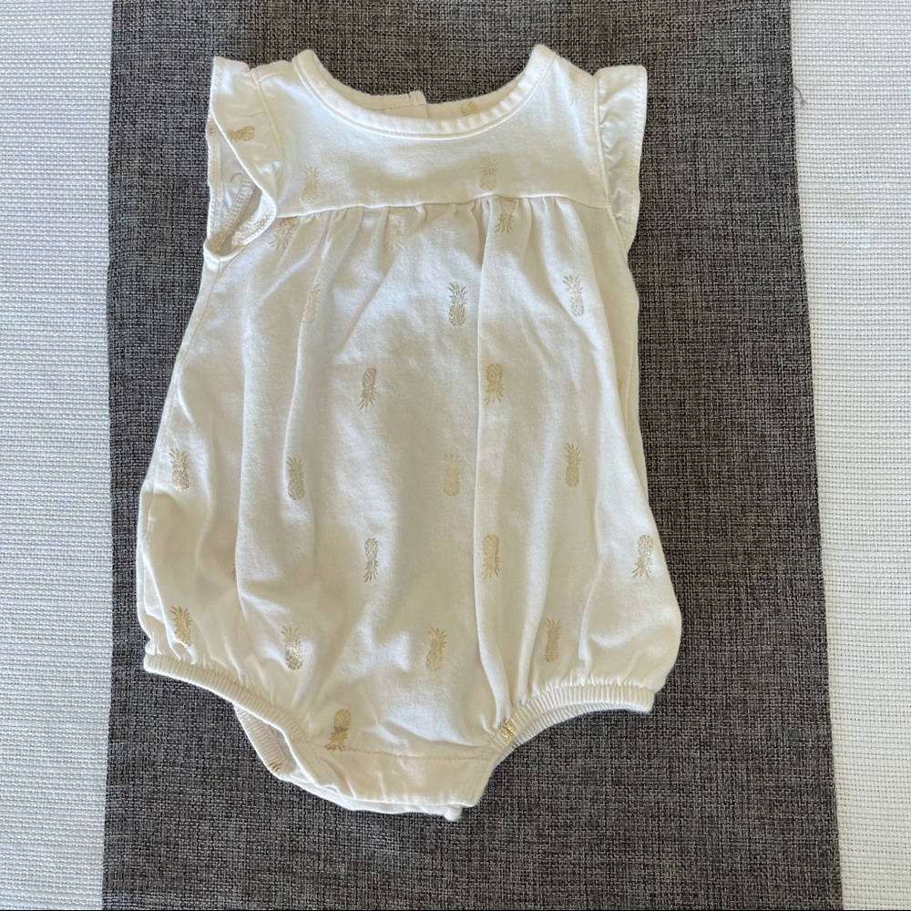 Old navy 0-3 month pineapple onesie